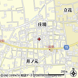 徳島県阿波市吉野町西条庄境24周辺の地図