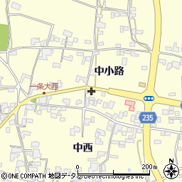 徳島県阿波市吉野町西条中小路38周辺の地図
