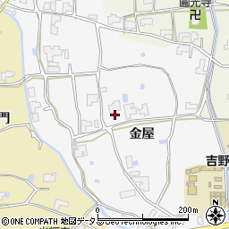 徳島県阿波市土成町水田金屋周辺の地図