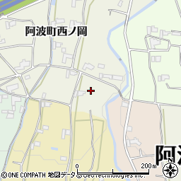 徳島県阿波市阿波町西ノ岡7周辺の地図