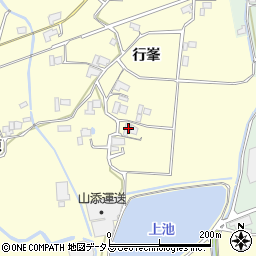徳島県阿波市市場町大俣行峯116周辺の地図