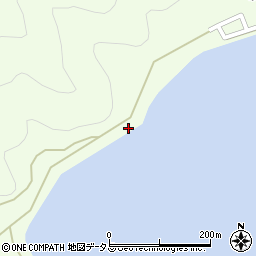 須賀利港灯台周辺の地図