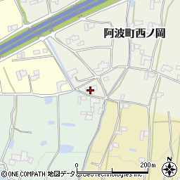 徳島県阿波市阿波町西ノ岡415周辺の地図