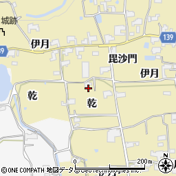 徳島県阿波市土成町秋月乾周辺の地図