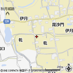 徳島県阿波市土成町秋月乾34周辺の地図