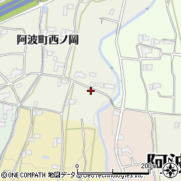 徳島県阿波市阿波町西ノ岡10-1周辺の地図