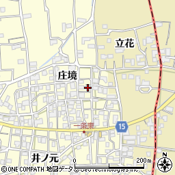 徳島県阿波市吉野町西条庄境124周辺の地図