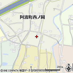 徳島県阿波市阿波町西ノ岡251周辺の地図