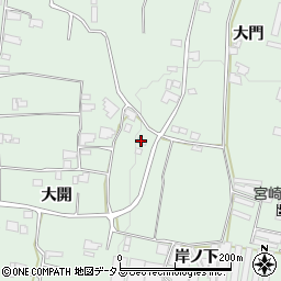 徳島県阿波市市場町上喜来岸ノ下周辺の地図