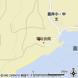 山口県下関市蓋井島91周辺の地図