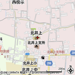 徳島市役所　北井上幼稚園周辺の地図