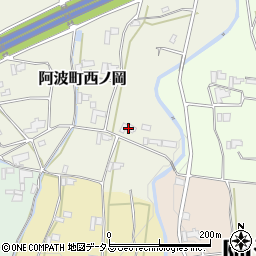 徳島県阿波市阿波町西ノ岡17周辺の地図