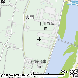 徳島県阿波市市場町上喜来大門周辺の地図