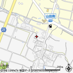 香川県観音寺市大野原町花稲9周辺の地図