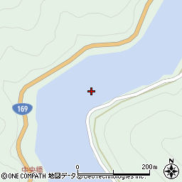 池原貯水池周辺の地図