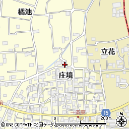 徳島県阿波市吉野町西条庄境180周辺の地図