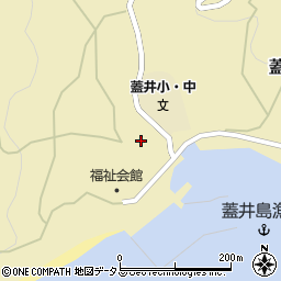 山口県下関市蓋井島128周辺の地図