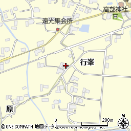徳島県阿波市市場町大俣行峯46周辺の地図