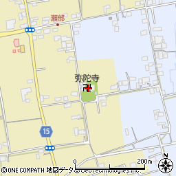 弥陀寺周辺の地図