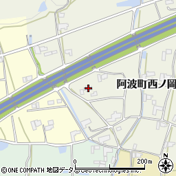 徳島県阿波市阿波町西ノ岡385周辺の地図