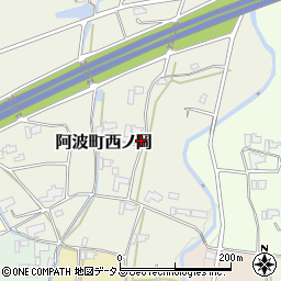 徳島県阿波市阿波町西ノ岡272周辺の地図
