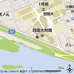 徳島県徳島市応神町古川戎子野182周辺の地図