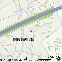 徳島県阿波市阿波町西ノ岡279周辺の地図