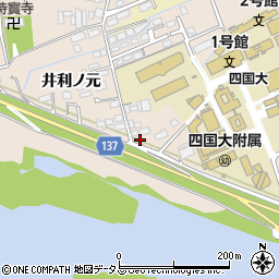 徳島県徳島市応神町古川戎子野153周辺の地図