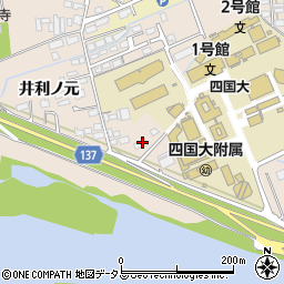 徳島県徳島市応神町古川戎子野130周辺の地図