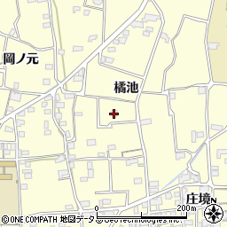 徳島県阿波市吉野町西条橘池周辺の地図
