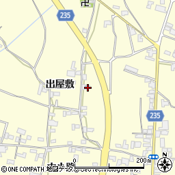 徳島県阿波市吉野町西条出屋敷周辺の地図