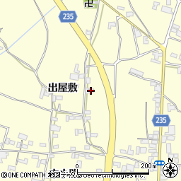 徳島県阿波市吉野町西条（出屋敷）周辺の地図