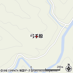 奈良県吉野郡野迫川村弓手原周辺の地図