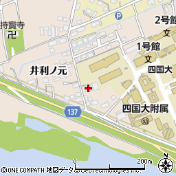 徳島県徳島市応神町古川戎子野150周辺の地図