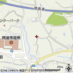 徳島県阿波市市場町切幡古田周辺の地図