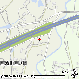 徳島県阿波市阿波町西ノ岡61-1周辺の地図