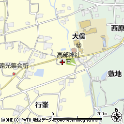 徳島県阿波市市場町大俣行峯235周辺の地図