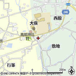 徳島県阿波市市場町大俣行峯253周辺の地図