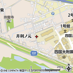 徳島県徳島市応神町古川戎子野145周辺の地図