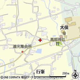 徳島県阿波市市場町大俣行峯254周辺の地図