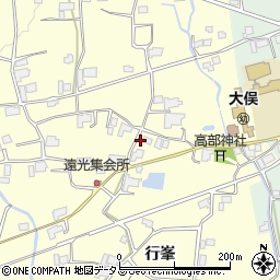 徳島県阿波市市場町大俣行峯301周辺の地図