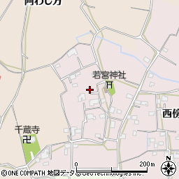 徳島県徳島市国府町西黒田西傍示109周辺の地図