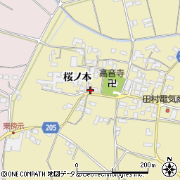 徳島県徳島市国府町東黒田桜ノ本周辺の地図