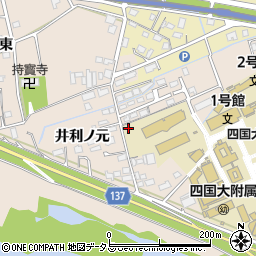 徳島県徳島市応神町古川戎子野55周辺の地図