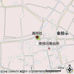 高神社周辺の地図