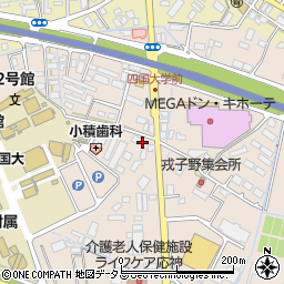 徳島県徳島市応神町古川戎子野周辺の地図