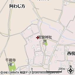 徳島県徳島市国府町西黒田西傍示106-2周辺の地図