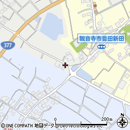 香川県観音寺市原町827周辺の地図