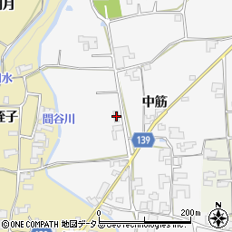 徳島県阿波市土成町水田中筋39周辺の地図