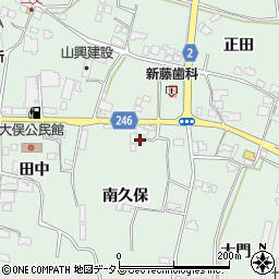 徳島県阿波市市場町上喜来南久保周辺の地図